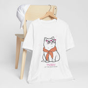 Cute Cat Graphic Tee - 'Meow is the New Wow', Cat Lover Gift, Unisex Short Sleeve T-Shirt, Fun Animal Apparel, Pet Lover Fashion
