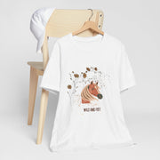 Wild and Free Horse Tee - Women Jersey Short Sleeve T-Shirt, Animal Lover Gift, Boho Aesthetic, Nature-Inspired Apparel, Casual Outfit